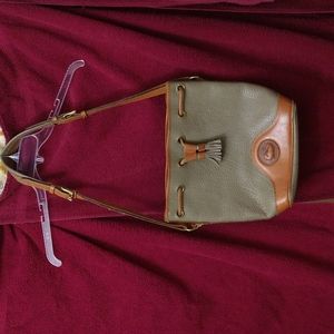 Leather purse, Brown, Dooney and Bourke
